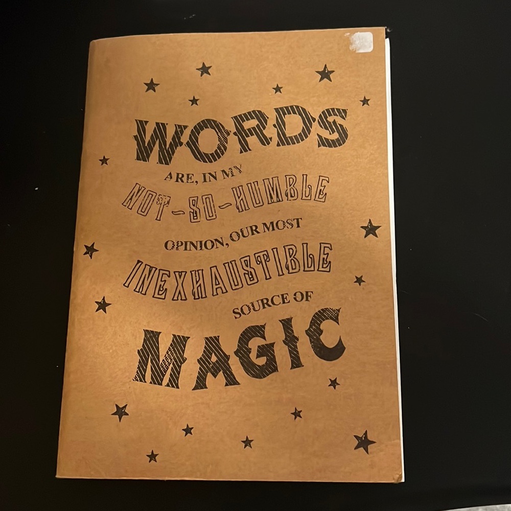 Unlined Notebook | Harry Potter Quote Cover